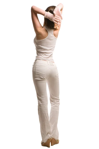 Rapariga traseira — Fotografia de Stock