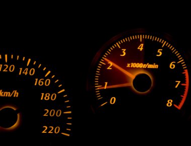 Tachometer gauges clipart