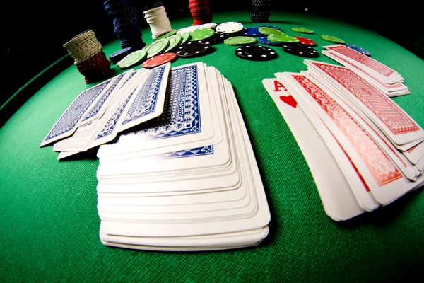 Poker narzędzi typu rybie oko spojrzenie — Zdjęcie stockowe