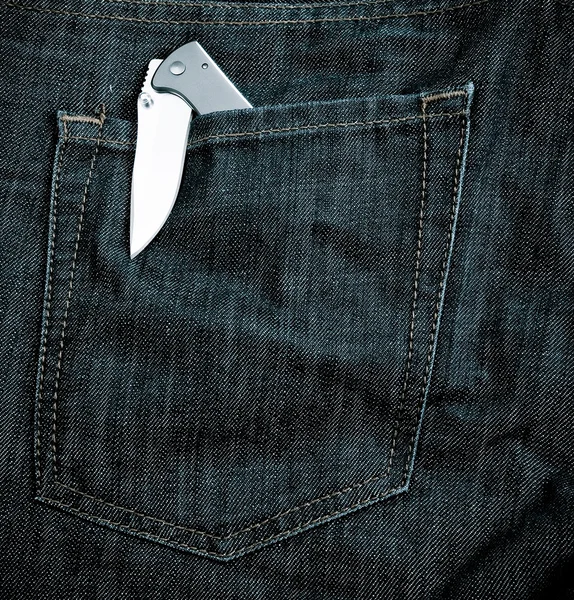 Messer in der Tasche — Stockfoto