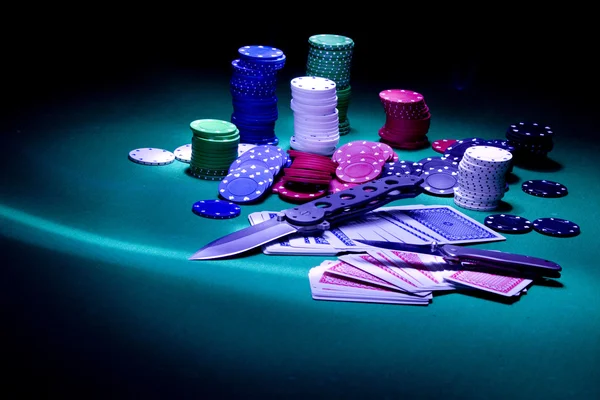 Matériel de poker impression légère — Photo