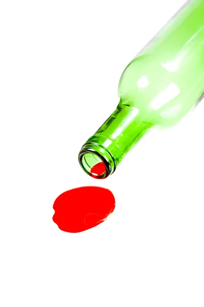 Egy üveg vörösbor — Stock Fotó