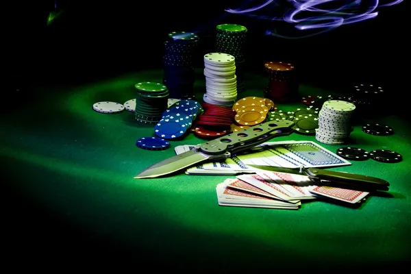 Máquina de pôquer impressão leve — Fotografia de Stock