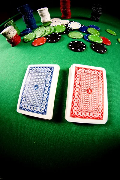 Poker redskap fisheye titta — Stockfoto