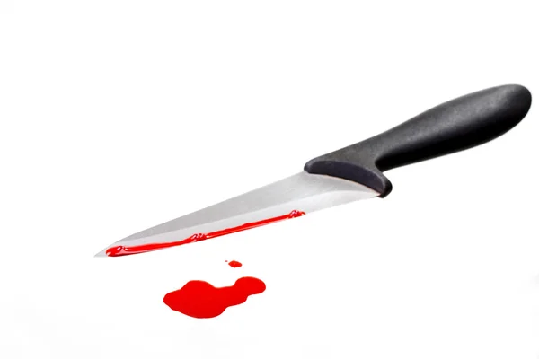 Blooded knife — Stock Photo, Image
