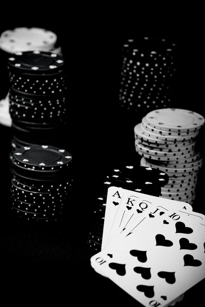 Equipamento de poker — Fotografia de Stock