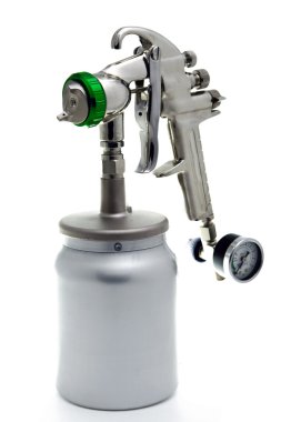 New metal brilliant Spray gun clipart