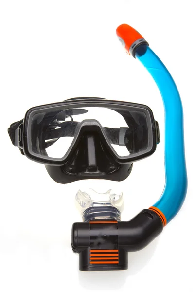 Tubo para mergulho com máscara (snorkel) e — Fotografia de Stock