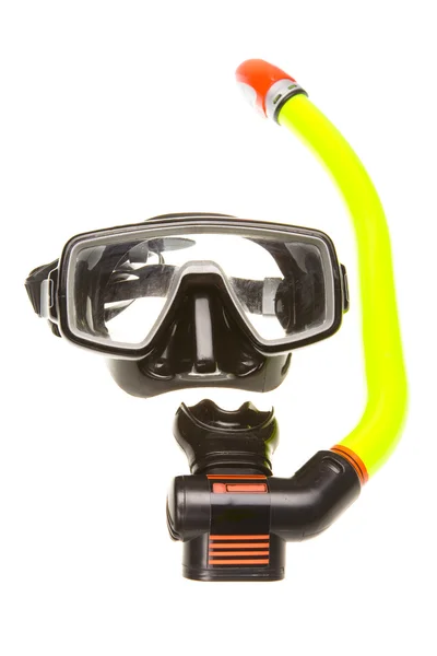 Tubo per immersioni (snorkeling) e maschera — Foto Stock