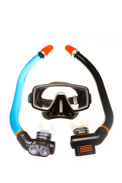 Dalış için tüp (şnorkel) ve maske — Stok fotoğraf
