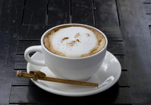 A cappuccino kávé csésze — Stock Fotó