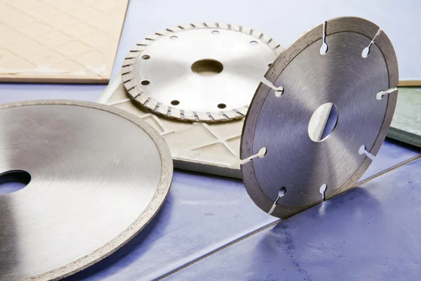 stock image Diamond discs for cutting of tile