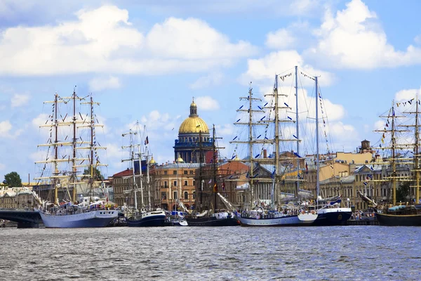 stock image Ships in berth on The Tall Ships Races B