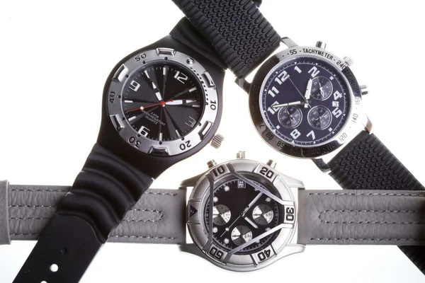 Relojes de pulsera con varios diales — Foto de Stock