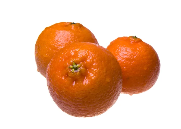 Tangerines on white background — Stock Photo, Image