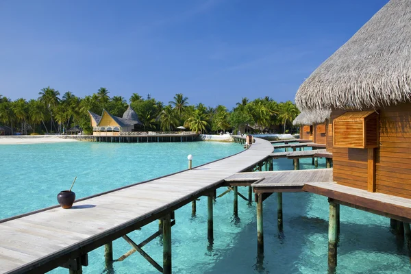 Ostrov v oceánu, Maledivy — Stock fotografie