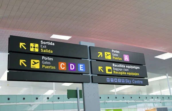 Índice de la Junta en el aeropuerto — Foto de Stock
