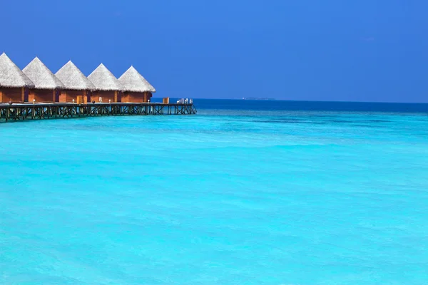 Isola in oceano, Maldive. — Foto Stock