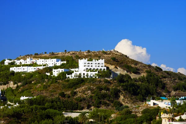 Grecia, Rodi, edificio in cima alla collina — Foto Stock
