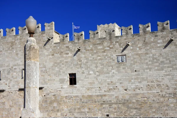Grèce, Rhodes.Mur de la ville antique — Photo