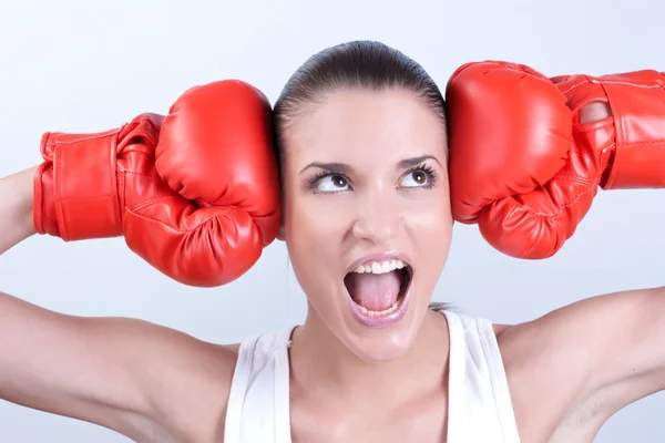 Boxeo mujer —  Fotos de Stock