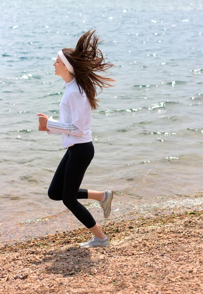 Laufende Frau — Stockfoto