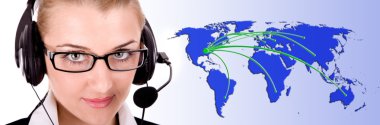 Call operator clipart