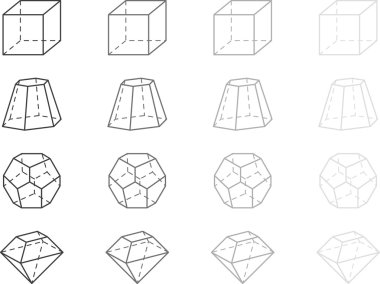 Geometry figures clipart