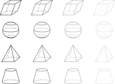 Geometry figures clipart