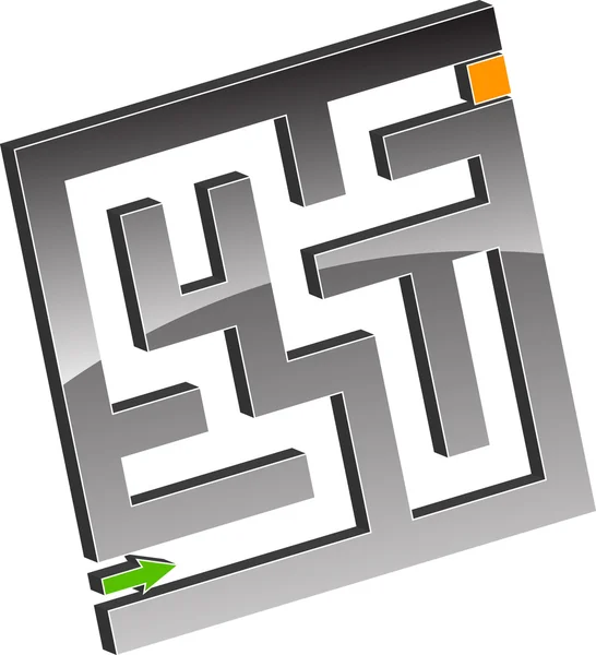 Liten labyrint — Stock vektor