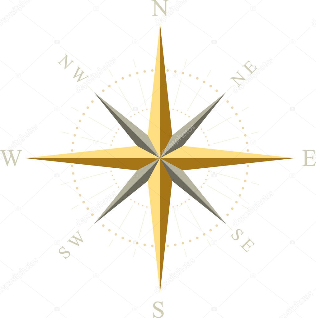 Compass. Vector illustration.