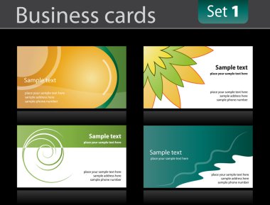 Business cards clipart