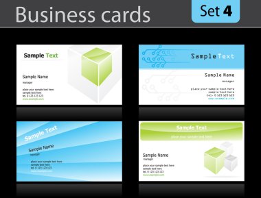 Business cards clipart