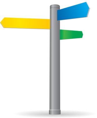 Blank signpost clipart