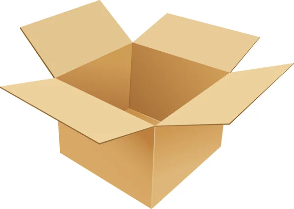Cardboard Box — Stock Vector