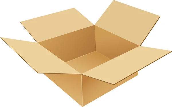 Caja de cartón — Archivo Imágenes Vectoriales