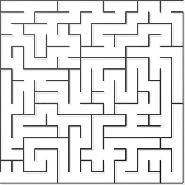 Svart labyrint — Stock vektor