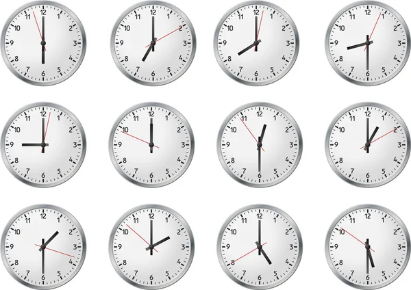 Ensemble d'horloge — Image vectorielle