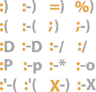 Metin tebessümleri koleksiyonu