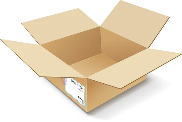 Lepenkové krabice — Stockový vektor