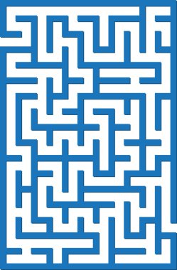 Blue labyrinth clipart