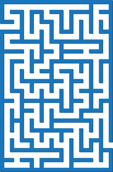 Blue labyrinth — Stock Vector
