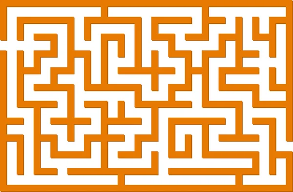 Oranje labyrint — Stockvector