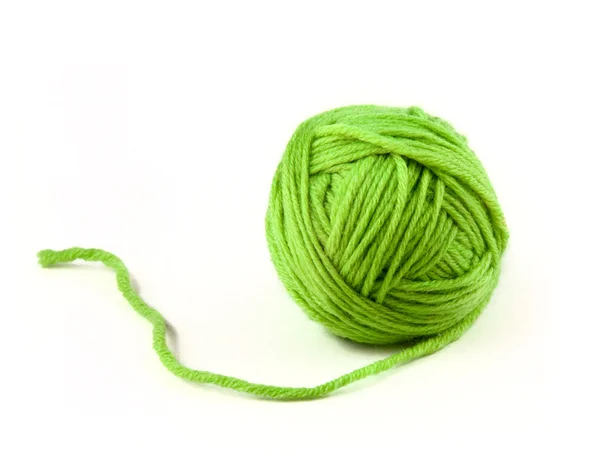 緑の糸のボール — ストック写真