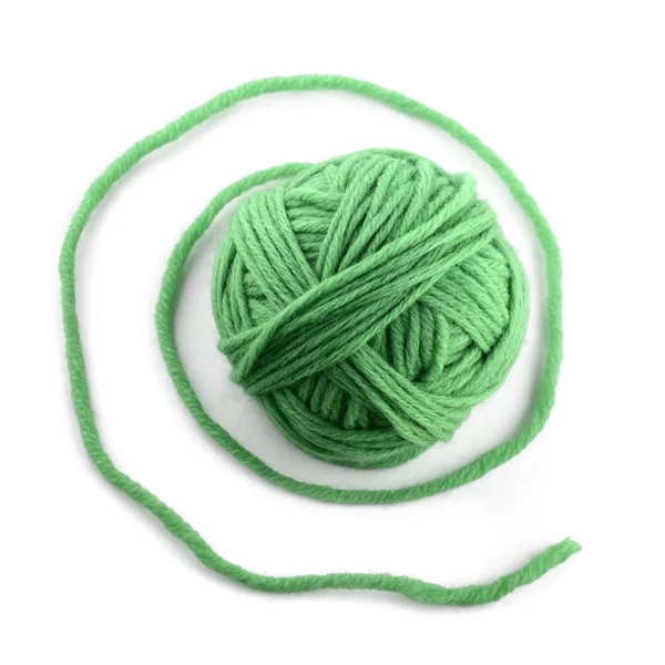 Green thread ball — Stock Photo, Image