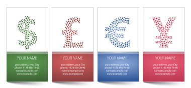 Business cards clipart