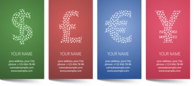 Business cards clipart