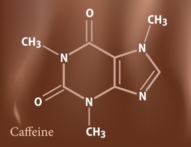 Caffeine formula clipart