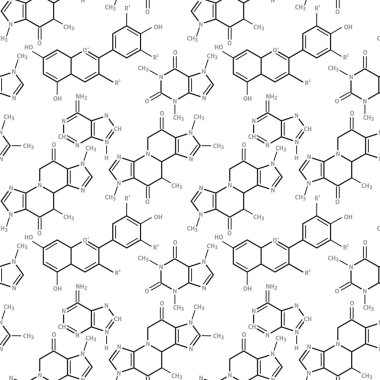 Chemistry formulas. Simple vector background. clipart