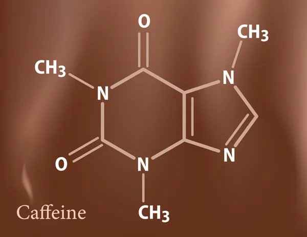 Koffein formel — Stock vektor